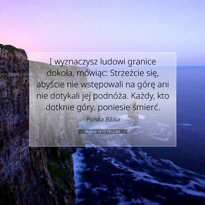 Wyjścia 19:12 POLUBG Obraz Wersetu Biblijnego