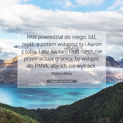 Wyjścia 19:24 POLUBG Obraz Wersetu Biblijnego