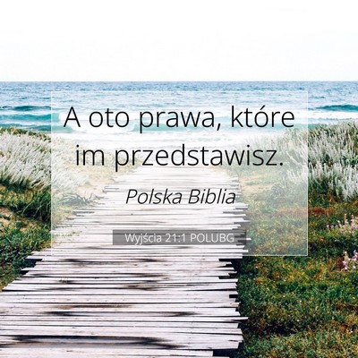 Wyjścia 21:1 POLUBG Obraz Wersetu Biblijnego