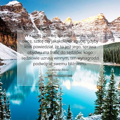 Wyjścia 22:9 POLUBG Obraz Wersetu Biblijnego