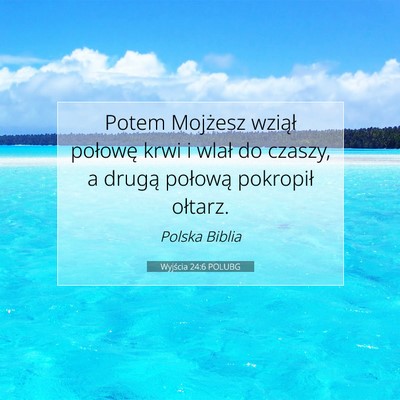 Wyjścia 24:6 POLUBG Obraz Wersetu Biblijnego
