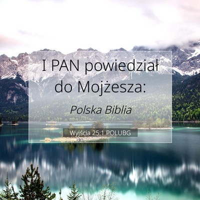 Wyjścia 25:1 POLUBG Obraz Wersetu Biblijnego