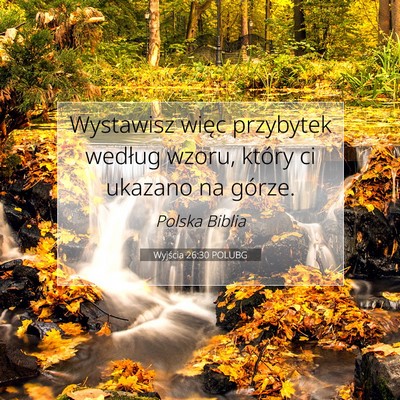 Wyjścia 26:30 POLUBG Obraz Wersetu Biblijnego