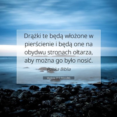 Wyjścia 27:7 POLUBG Obraz Wersetu Biblijnego