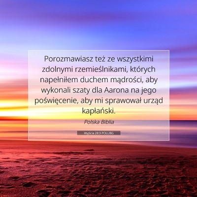 Wyjścia 28:3 POLUBG Obraz Wersetu Biblijnego