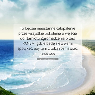 Wyjścia 29:42 POLUBG Obraz Wersetu Biblijnego