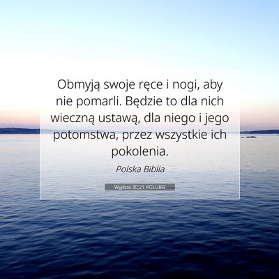 Wyjścia 30:21 Werset Biblijny Wyjaśniony