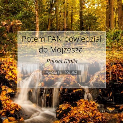 Wyjścia 31:1 POLUBG Obraz Wersetu Biblijnego