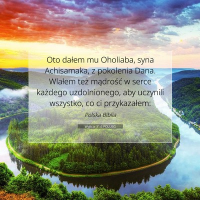 Wyjścia 31:6 POLUBG Obraz Wersetu Biblijnego
