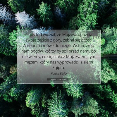 Wyjścia 32:1 POLUBG Obraz Wersetu Biblijnego