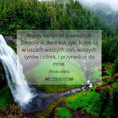 Wyjścia 32:2 POLUBG Obraz Wersetu Biblijnego