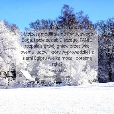 Wyjścia 32:11 POLUBG Obraz Wersetu Biblijnego