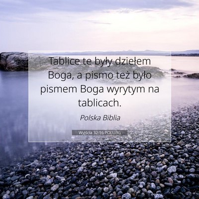 Wyjścia 32:16 POLUBG Obraz Wersetu Biblijnego