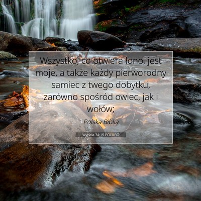 Wyjścia 34:19 POLUBG Obraz Wersetu Biblijnego