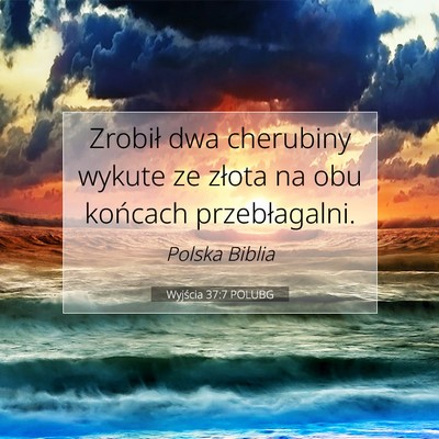 Wyjścia 37:7 POLUBG Obraz Wersetu Biblijnego
