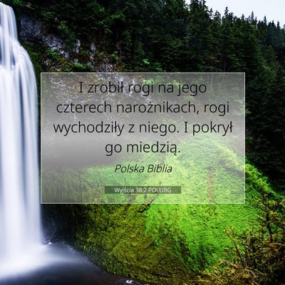 Wyjścia 38:2 POLUBG Obraz Wersetu Biblijnego