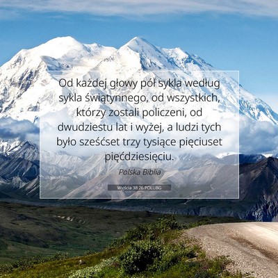 Wyjścia 38:26 POLUBG Obraz Wersetu Biblijnego