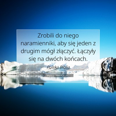Wyjścia 39:4 POLUBG Obraz Wersetu Biblijnego