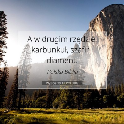 Wyjścia 39:11 POLUBG Obraz Wersetu Biblijnego