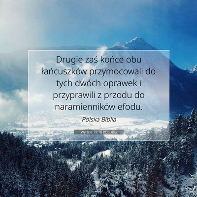 Wyjścia 39:18 POLUBG Obraz Wersetu Biblijnego