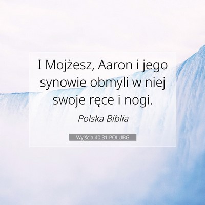 Wyjścia 40:31 Werset Biblijny Wyjaśniony