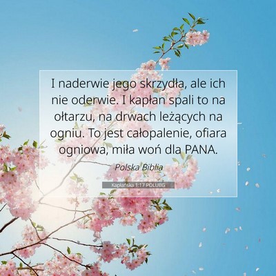 Kapłańska 1:17 Werset Biblijny Wyjaśniony