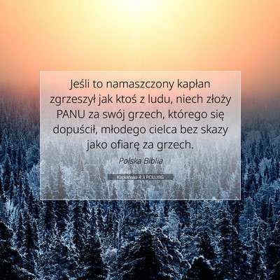 Kapłańska 4:3 POLUBG Obraz Wersetu Biblijnego