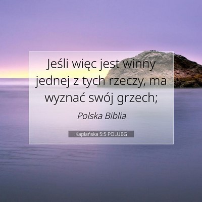 Kapłańska 5:5 POLUBG Obraz Wersetu Biblijnego