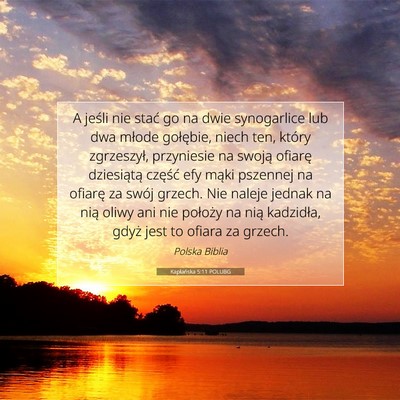 Kapłańska 5:11 Werset Biblijny Wyjaśniony