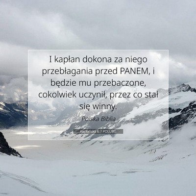 Kapłańska 6:7 POLUBG Obraz Wersetu Biblijnego
