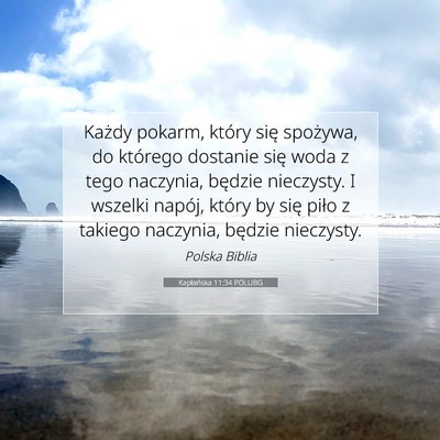 Kapłańska 11:34 POLUBG Obraz Wersetu Biblijnego