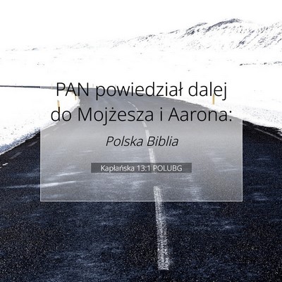 Kapłańska 13:1 POLUBG Obraz Wersetu Biblijnego
