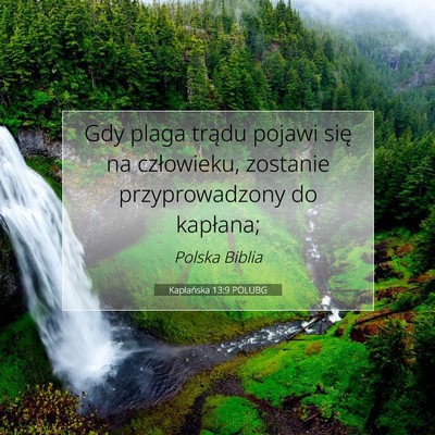 Kapłańska 13:9 Werset Biblijny Wyjaśniony