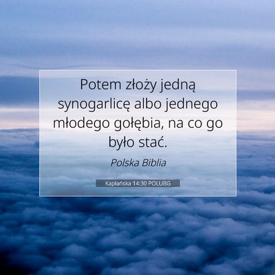 Kapłańska 14:30 POLUBG Obraz Wersetu Biblijnego