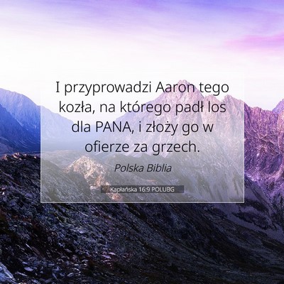 Kapłańska 16:9 POLUBG Obraz Wersetu Biblijnego