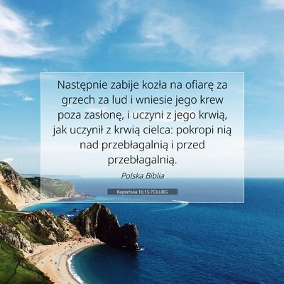 Kapłańska 16:15 POLUBG Obraz Wersetu Biblijnego