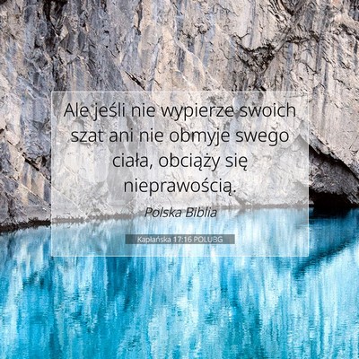 Kapłańska 17:16 POLUBG Obraz Wersetu Biblijnego