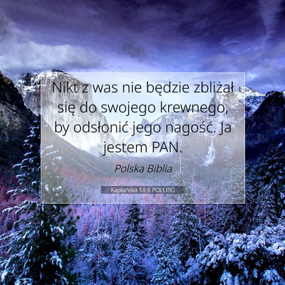 Kapłańska 18:6 POLUBG Obraz Wersetu Biblijnego
