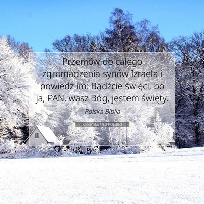 Kapłańska 19:2 POLUBG Obraz Wersetu Biblijnego