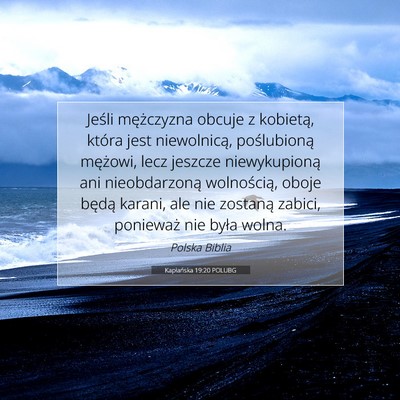 Kapłańska 19:20 POLUBG Obraz Wersetu Biblijnego