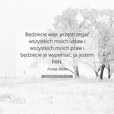Kapłańska 19:37 POLUBG Obraz Wersetu Biblijnego