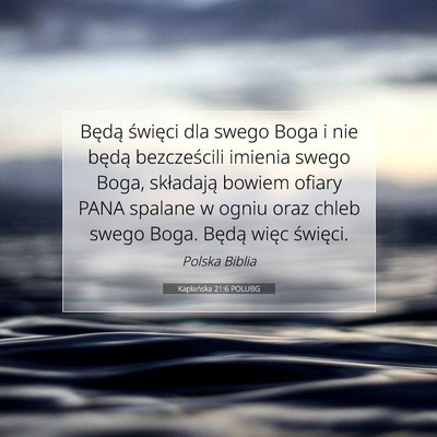 Kapłańska 21:6 POLUBG Obraz Wersetu Biblijnego
