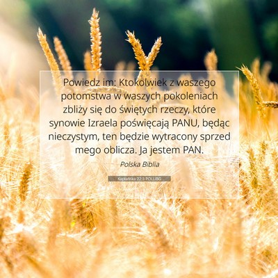 Kapłańska 22:3 POLUBG Obraz Wersetu Biblijnego