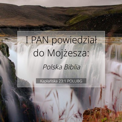 Kapłańska 23:1 POLUBG Obraz Wersetu Biblijnego