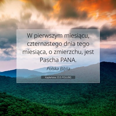 Kapłańska 23:5 POLUBG Obraz Wersetu Biblijnego