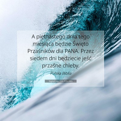 Kapłańska 23:6 POLUBG Obraz Wersetu Biblijnego