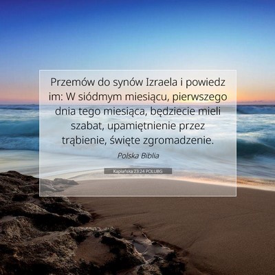 Kapłańska 23:24 POLUBG Obraz Wersetu Biblijnego