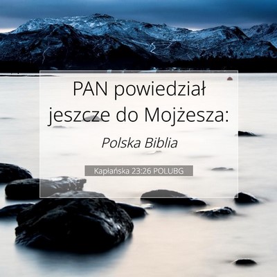 Kapłańska 23:26 POLUBG Obraz Wersetu Biblijnego