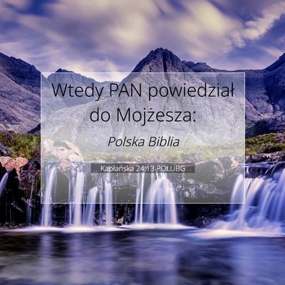 Kapłańska 24:13 Werset Biblijny Wyjaśniony