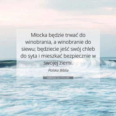 Kapłańska 26:5 POLUBG Obraz Wersetu Biblijnego